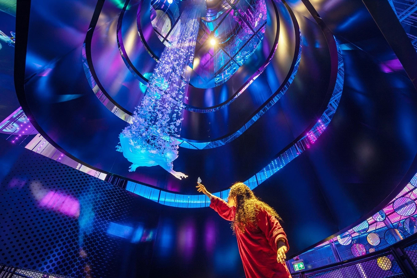Alif's interior features a series of interactive visitor experiences