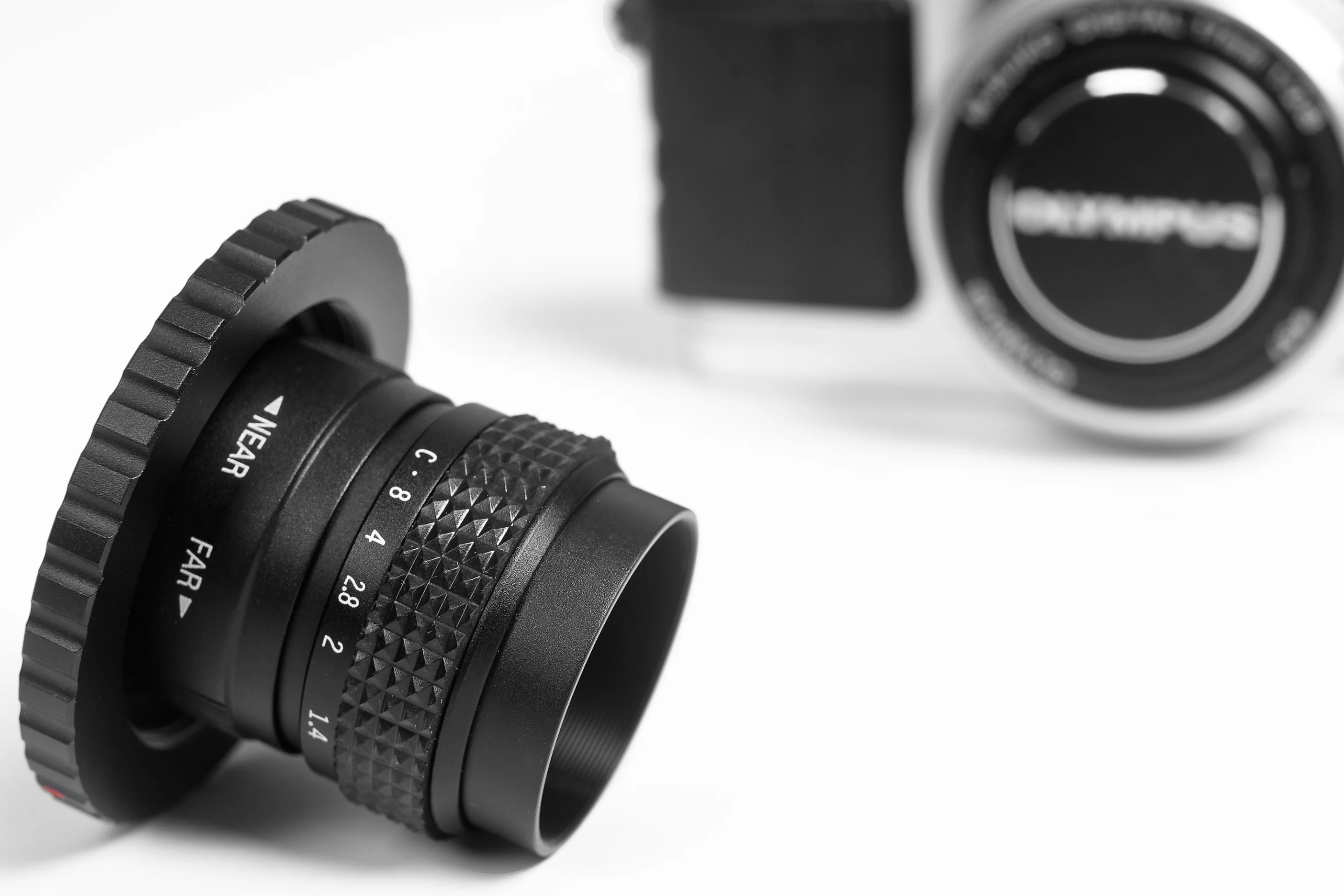 The SLR Magic 35mm f1.4 lo-fi lens and C-mount adapter