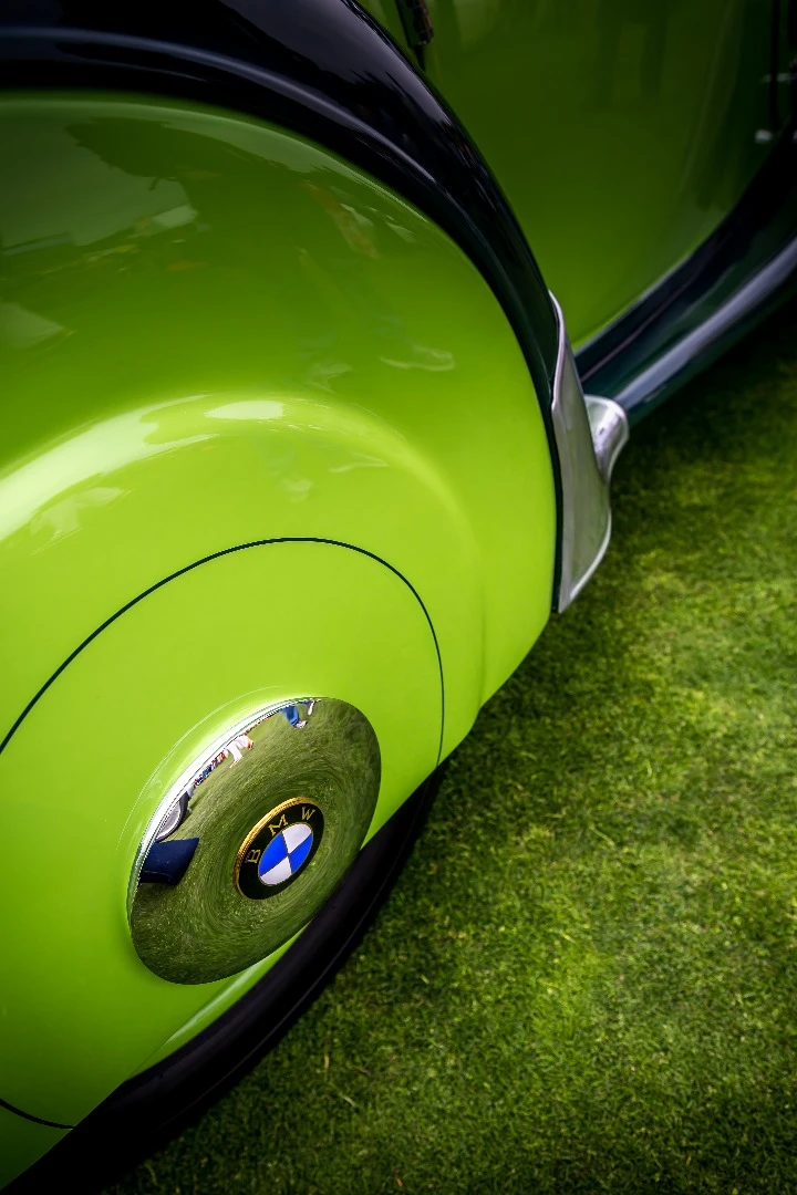 1935 BMW 315/1 Roadster with its lime green wheel covers