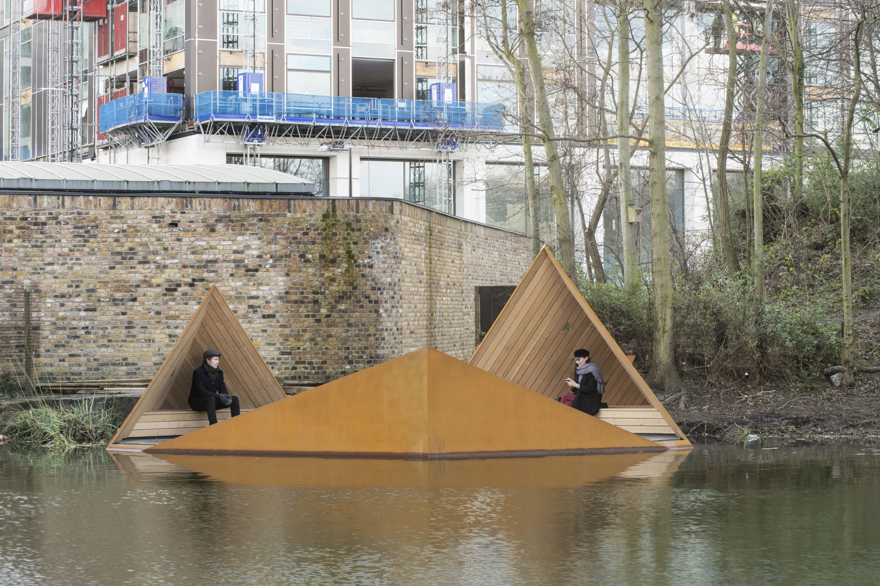 It is inspired by the "laavu," a Finnish lean-to shelter