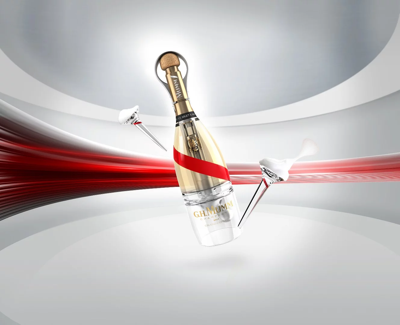 Mumm Grand Cordon Stellar is engineered to be drunk in space