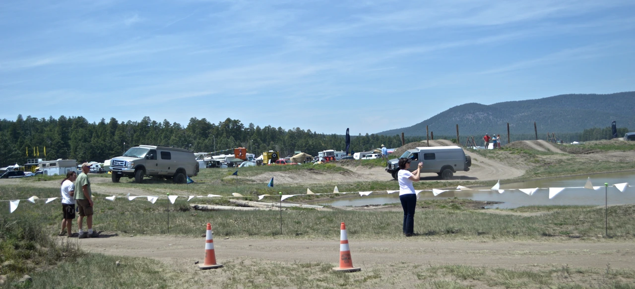 A few off-road camper rigs tackle the skills area