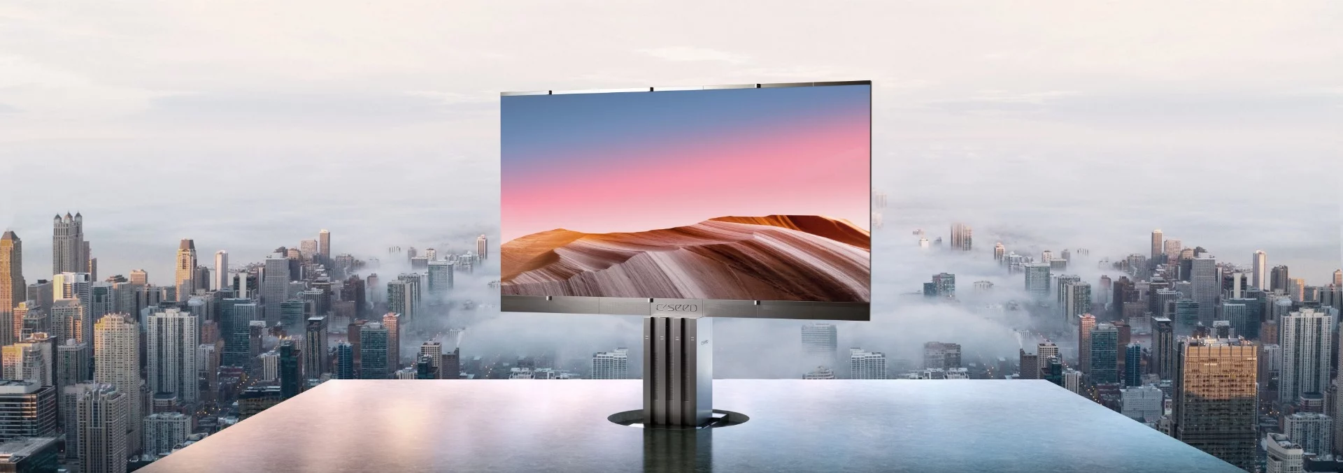 The C Seed 301 LED TV supports up to 4K HDR content, is bright enough to watch in direct sunlight and features 48-bit color depth