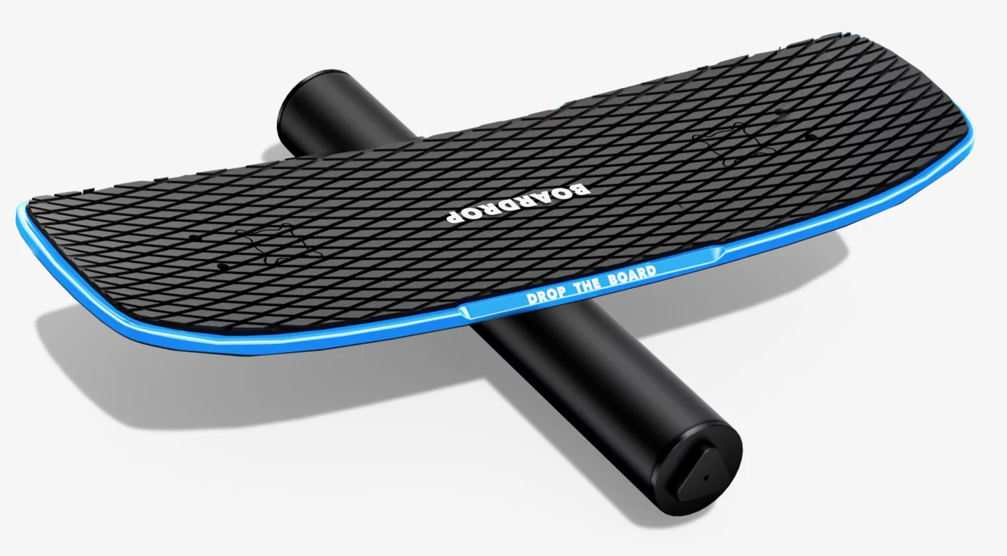 The BoarDrop system in its balance board configuration