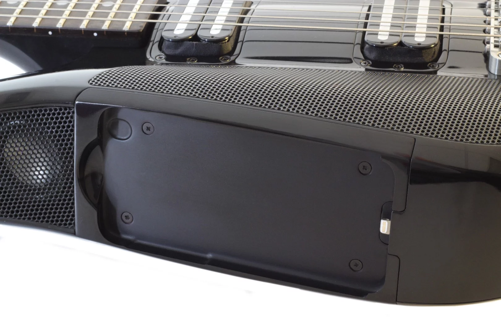 The Fusion Guitar boasts interchangeable docks