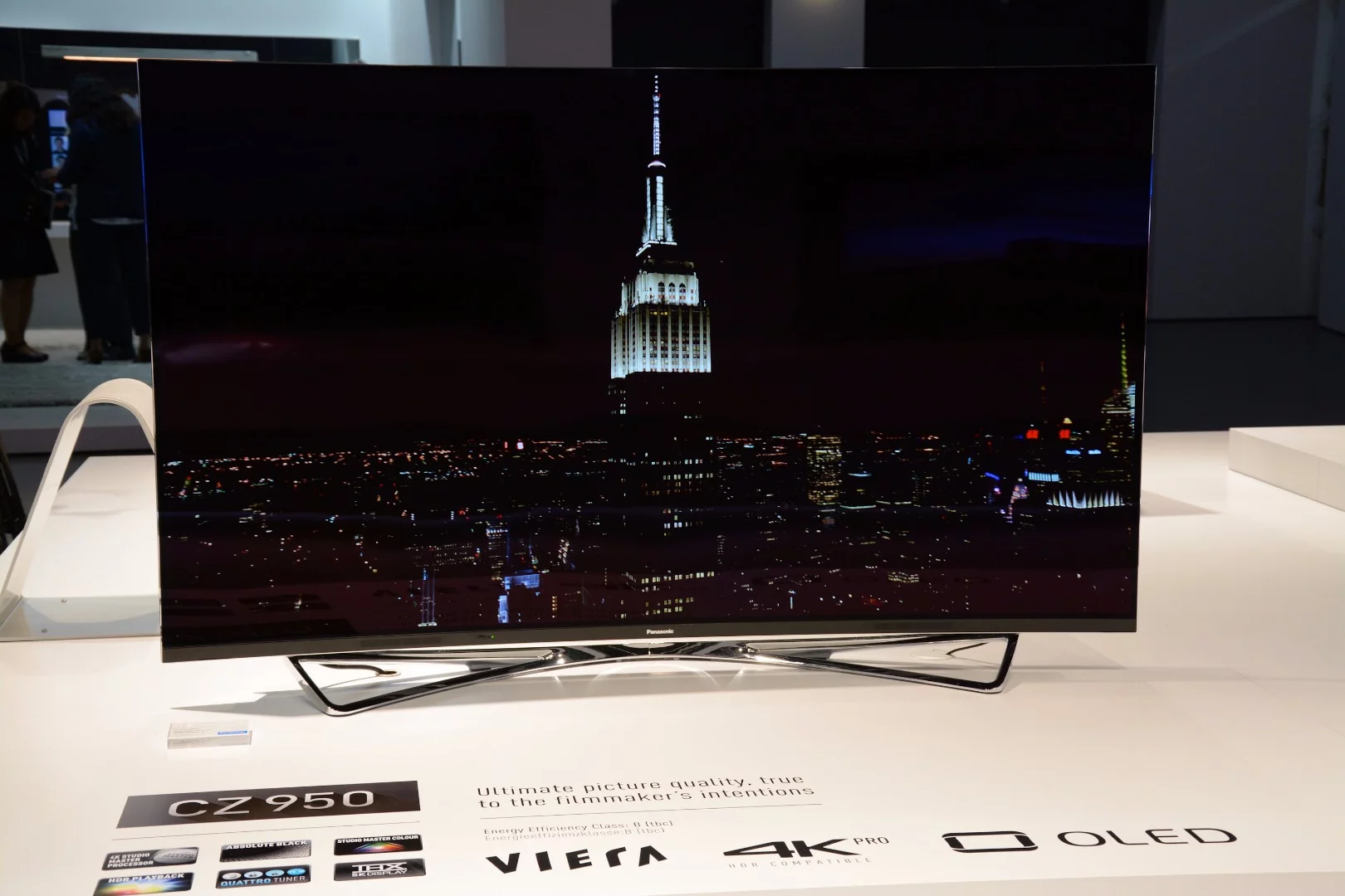 Whereas other OLED TVs may represent all shades of black as one, the CZ-950 is reportedly better at gradating them