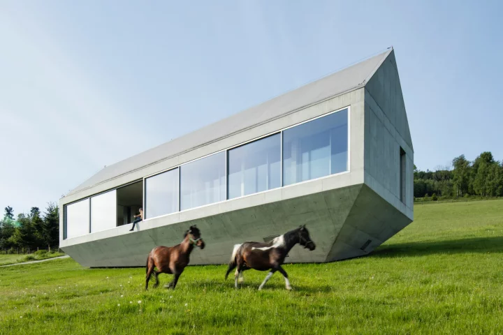 This stunning house, by KWK Promes, is one of the projects highlighted in our look at concrete architecture