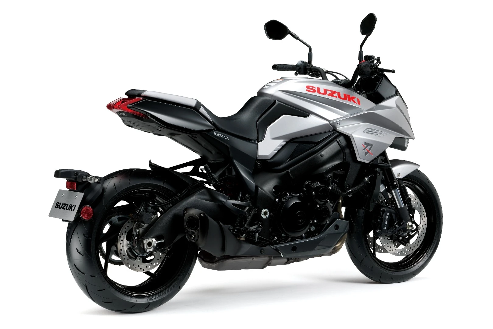 Suzuki Katana 3.0: wheel mount license plate holder