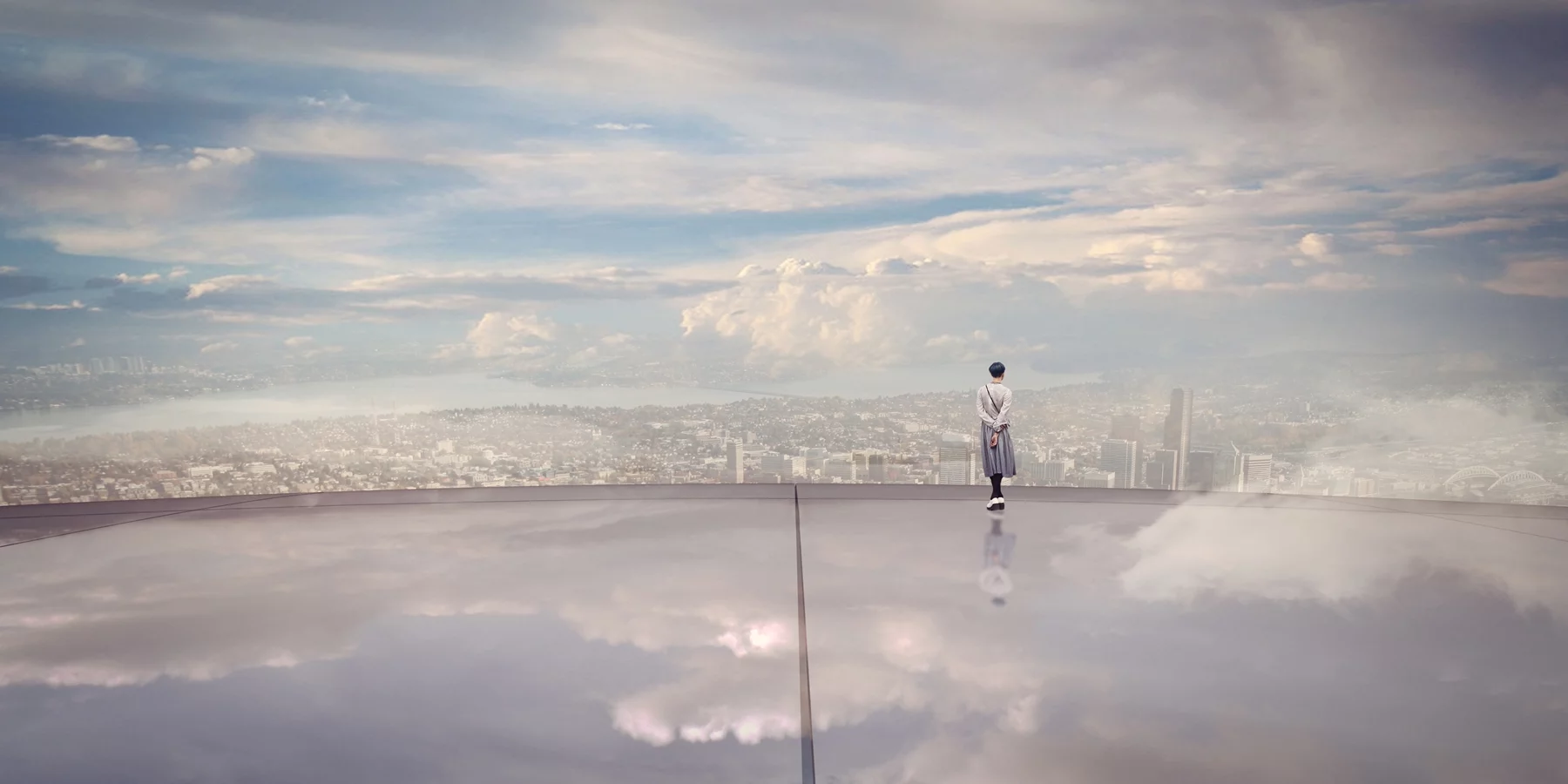 On top of the world at The Mile observation tower
