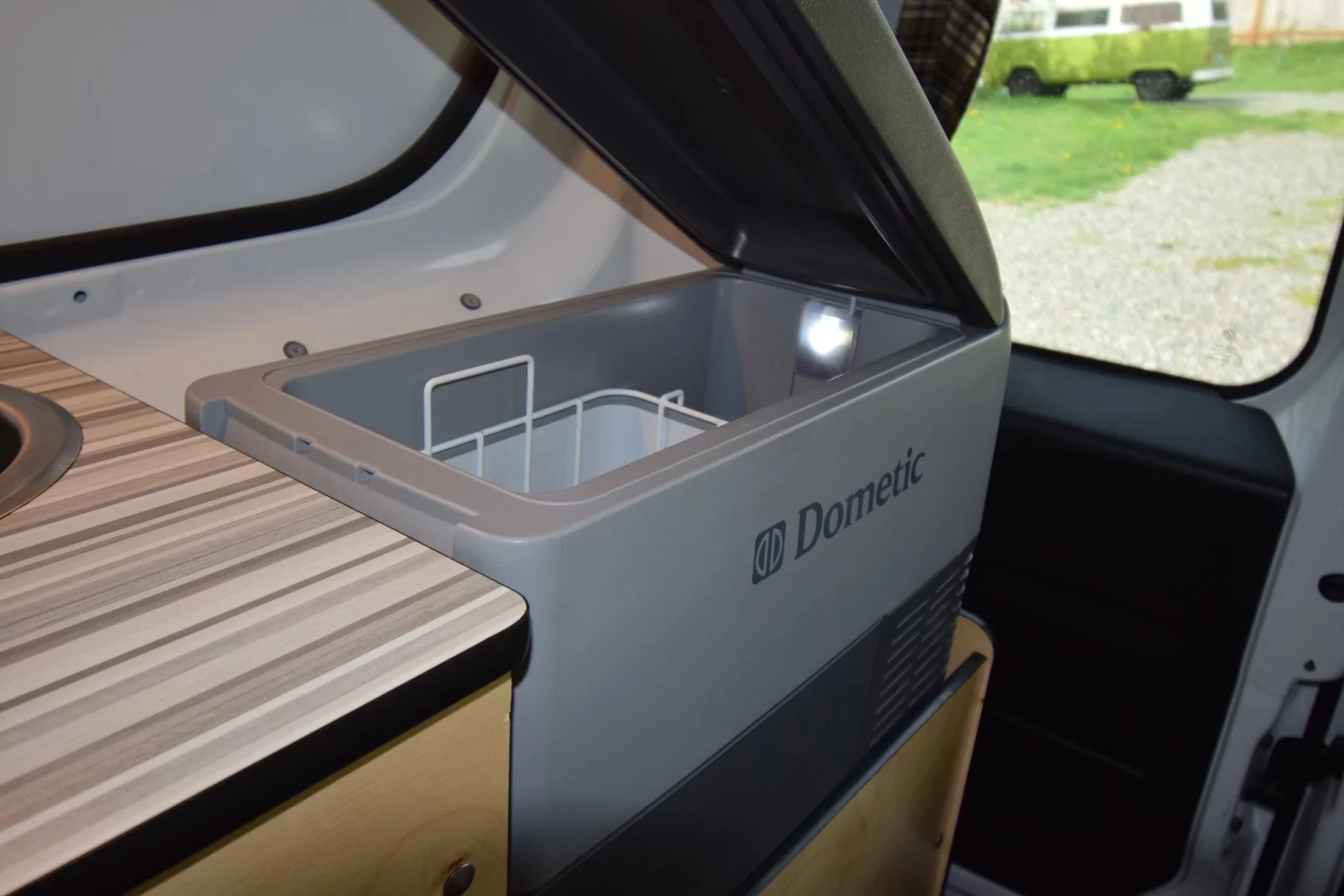 Cascade camper van Dometic refrigerator