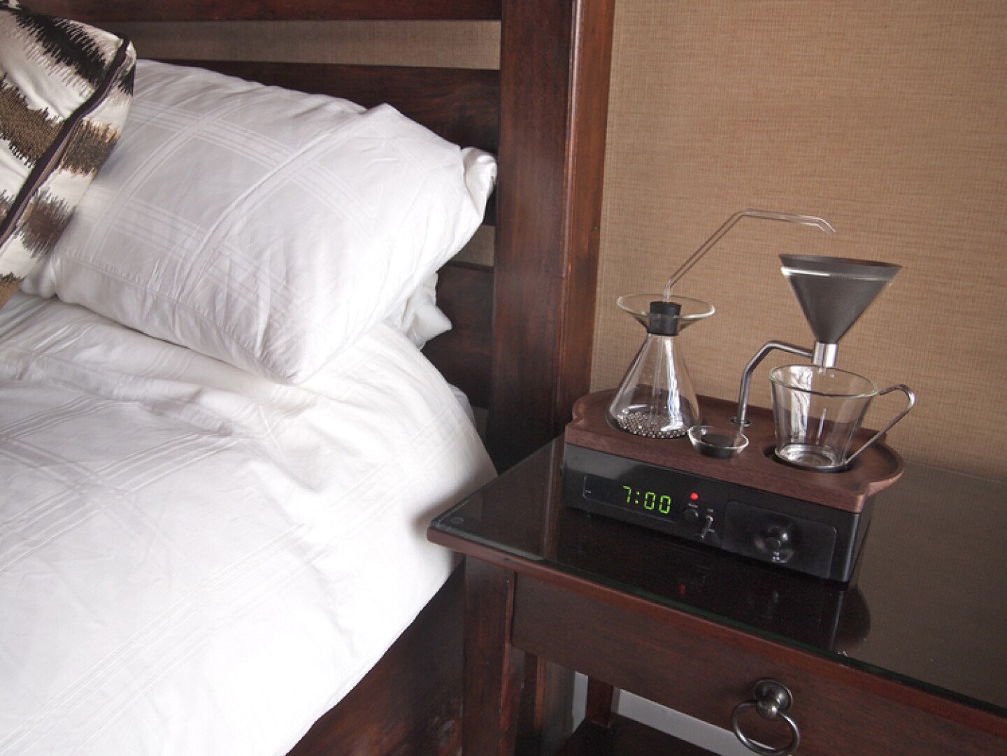 Coffeebrewing alarm clock starts your day with a fresh mug