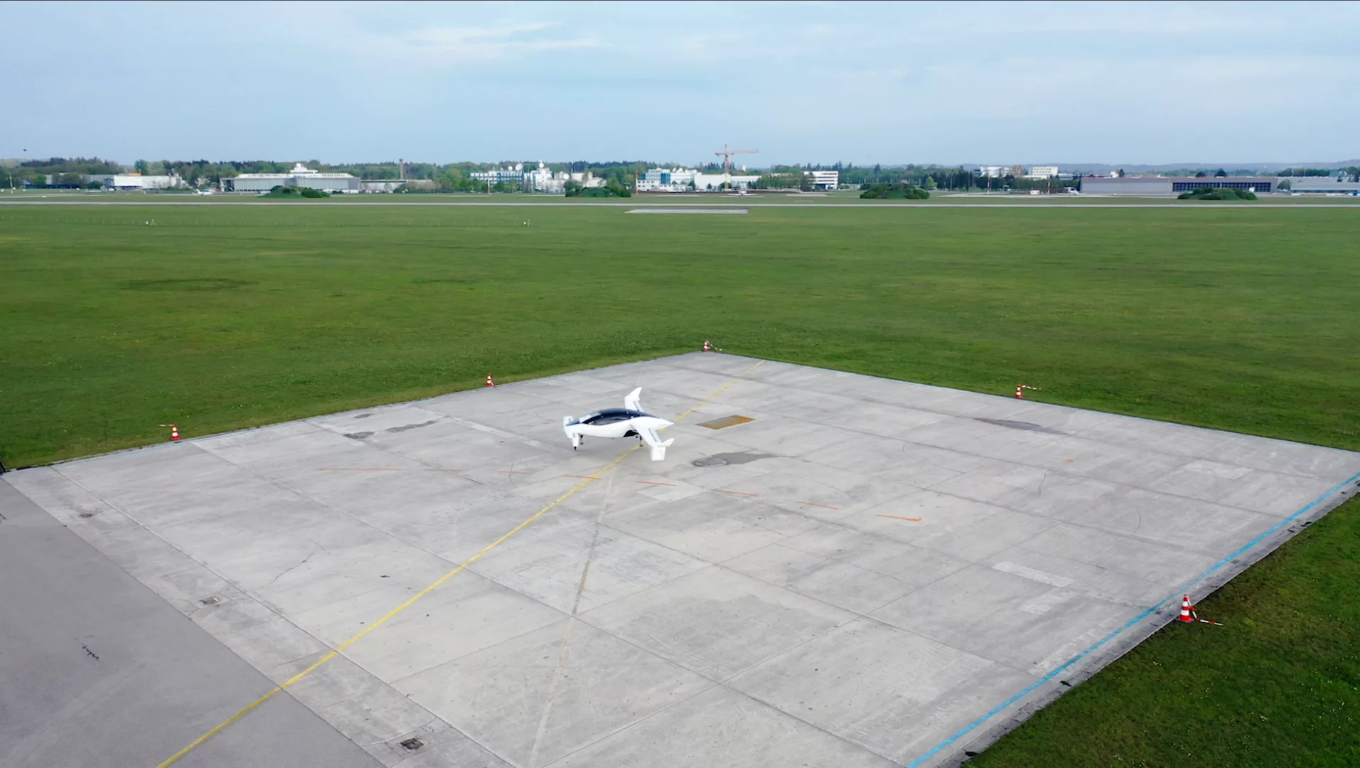 The Lilium Jet five-seat aircraft lifts off for the first time