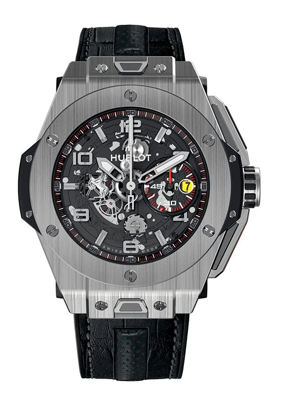 Hublot Big Bang Ferrari Titanium - 45.5 mm diameter in titanium. 1000-piece limited edition