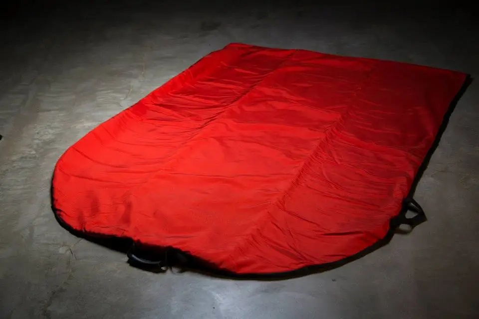 Each Tornado Shield is large enough to hold two adults and a child