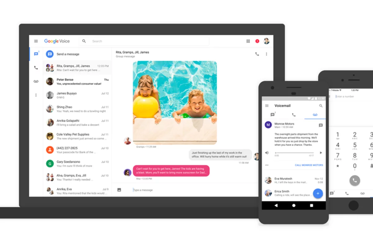Google Voice has received a modern makeover