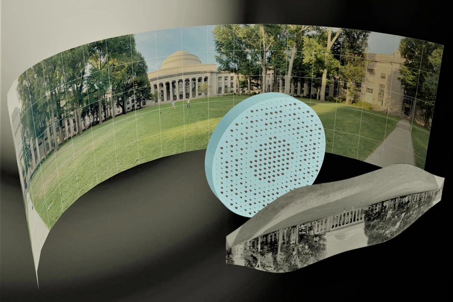 The metalens has a 180-degree field of view