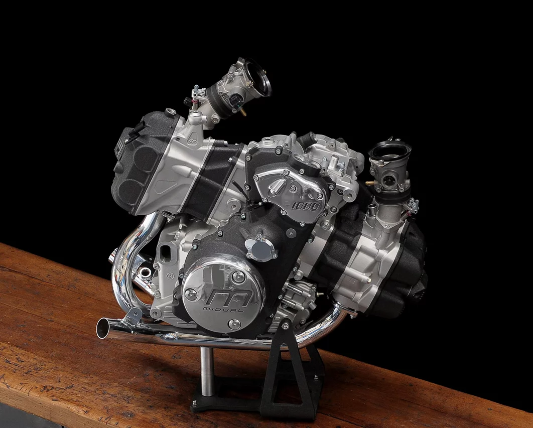 The horizontally-opposed motor of the Midual Type 1