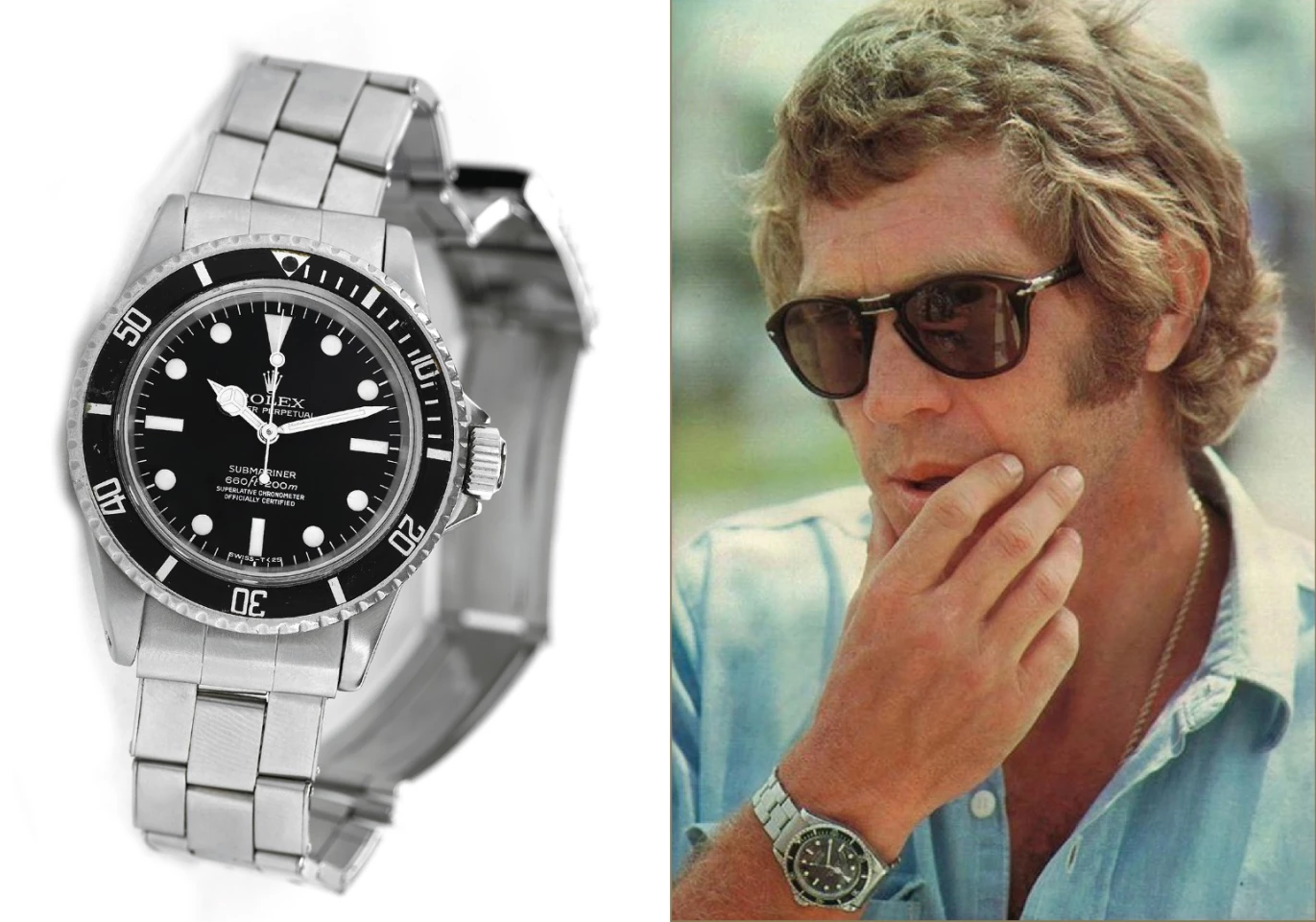 One of McQueen's Rolex Submariners (Reference 5512) sold for $234,000 in 2009 and another Submariner associated with him is to be auctioned by Phillips in December, 2018. Given that the collectible watch market is hotter than ever, and that Phillips sold Paul Newman's Rolex 6239 at auction last October (2017) for $17,752,500, it is understandable that watches with leading male role movie provenance should begin appearing at auction ... but the provenance of the latest submariner is being hotly disputed, by no less an authority than the McQueen Estate itself.