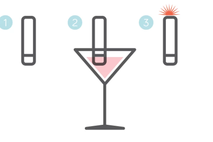 pd.id is a reusable electronic device designed to quickly determine if a drink has been spiked