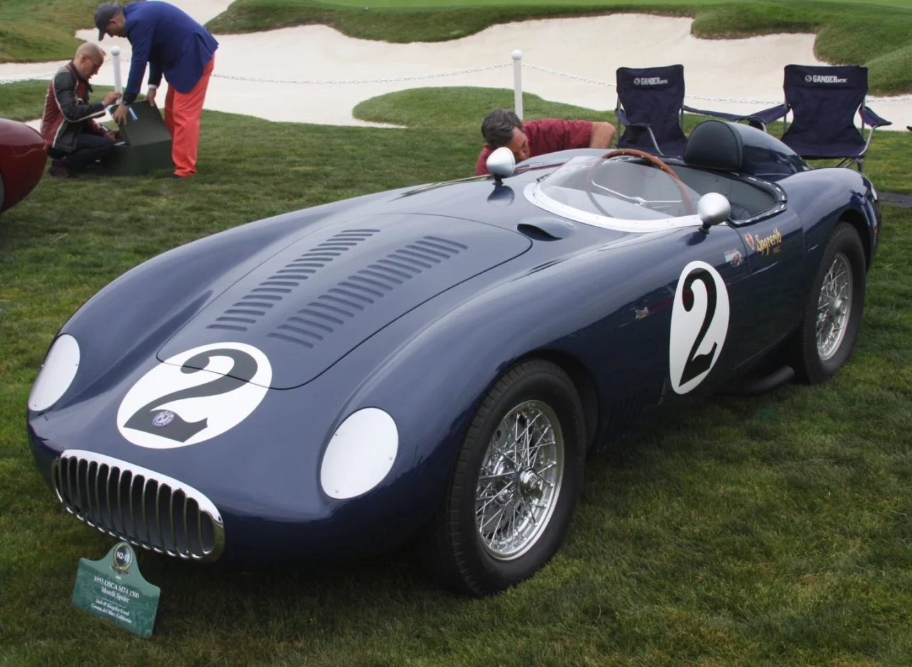 First in Class N2 (OSCA 1955–1960) was this 1955 OSCA MT4 1500 Morelli Spider, owned by Jack & Kingsley Croul, Corona del Mar, California