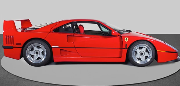 This 1991 Ferrari F40 is estimated to sell for between $1,200,000 and $1,500,000