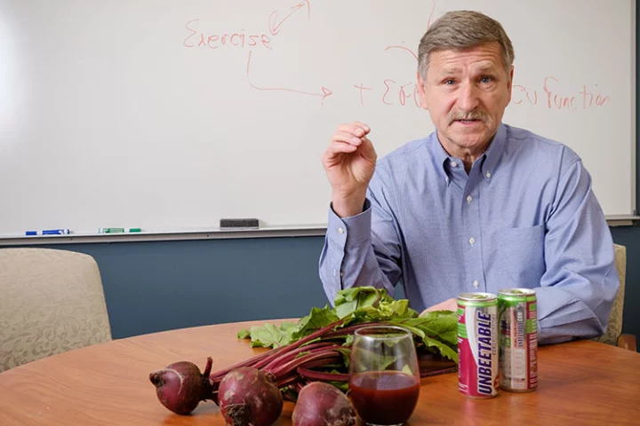 W. Jack Rejeski, study co-author, says that beetroot juice before exercise might improve brain performance in older folks