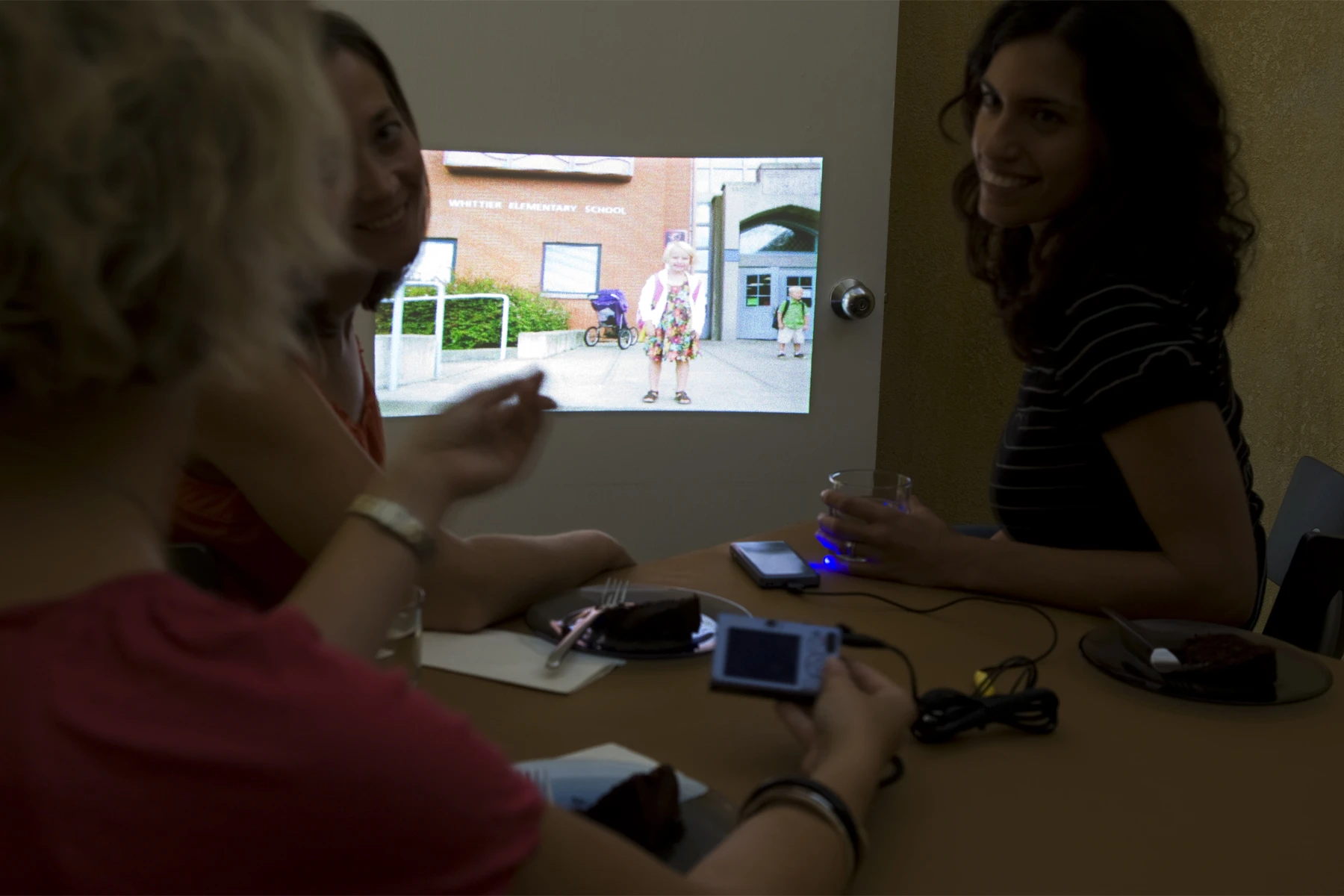 The Microvision SHOWWX laser pico projector enables widescreen quality display of images directly from a mobile device