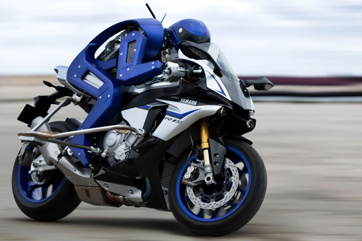 Yamaha's humanoid motorcycle-riding robot, Motobot