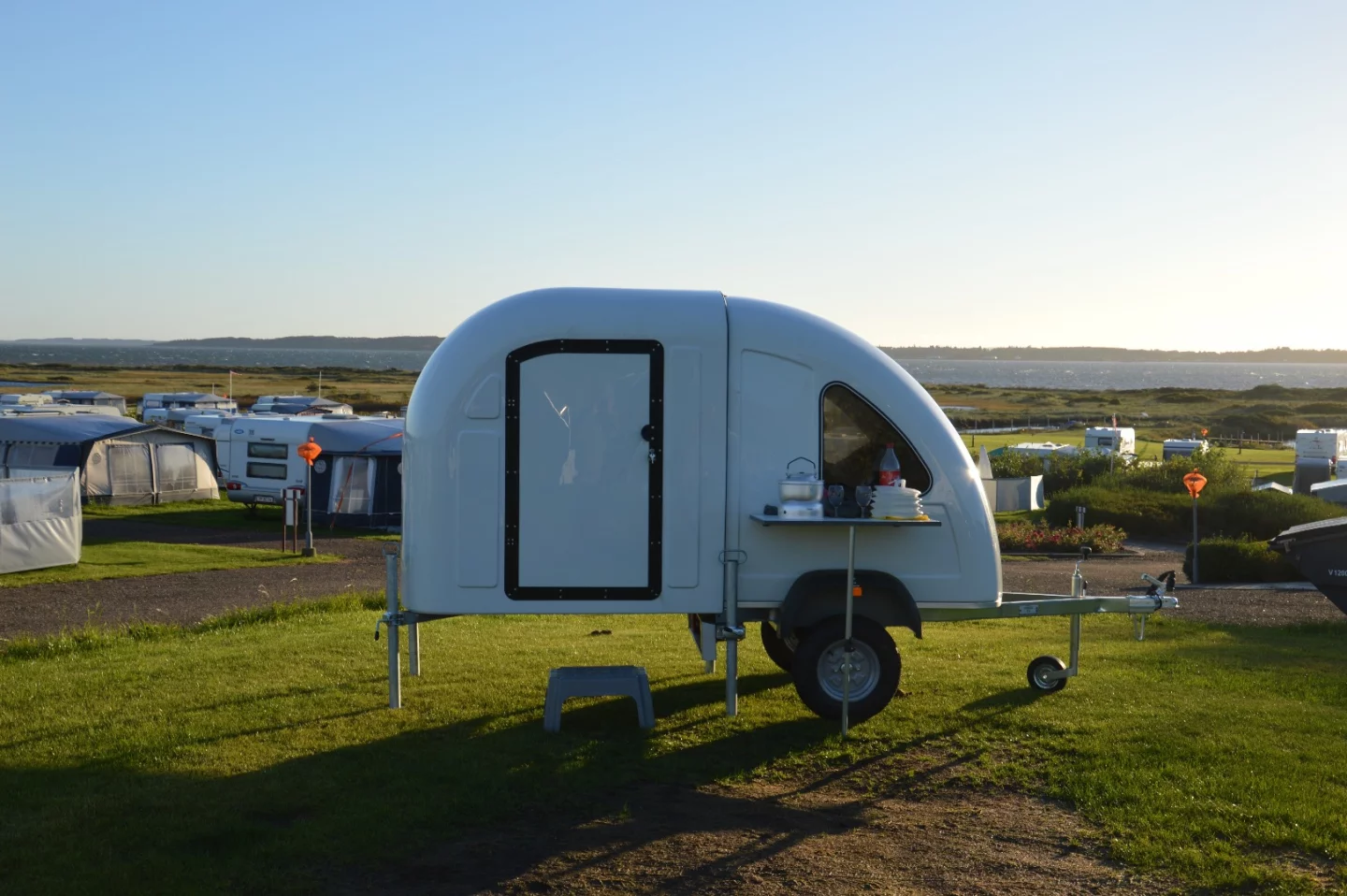 The Homie comes with lots of optional extras, including a kitchen package with bowls, cutlery, and other necessities