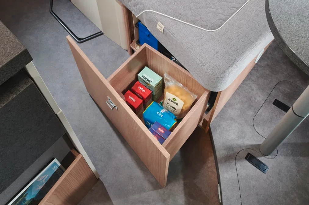 Under-bench dry storage