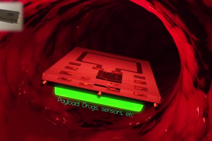 Wirelessly powered self propelled medical implants could be used to transport drugs and sensors around the body