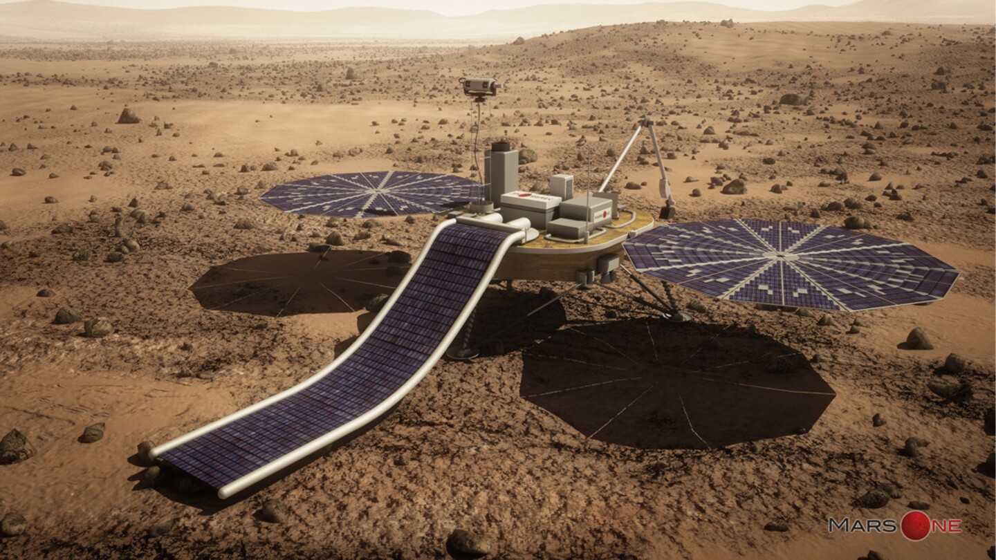 Unmanned pathfinder probe designed to precede the Mars One colonists (Image: Mars One)