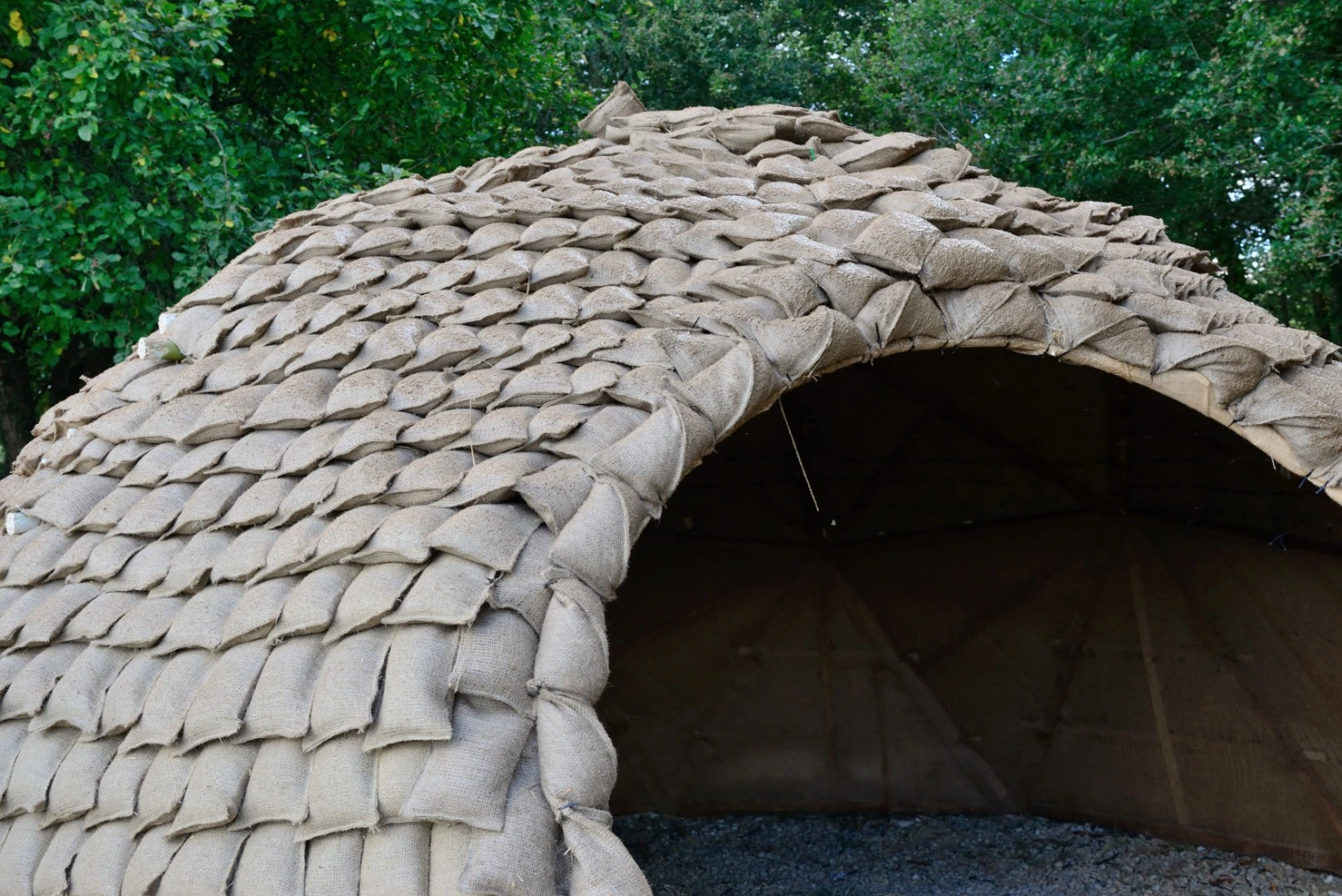 Can drones lighten the load of construction for shelters such as this?