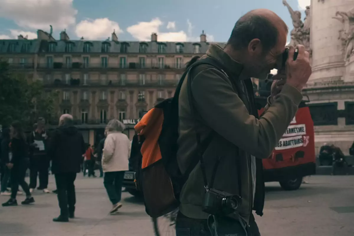 Fujifilm hides the LCD monitor to encourage photographers to take a traditional through-the-viewfinder approach to framing a shot