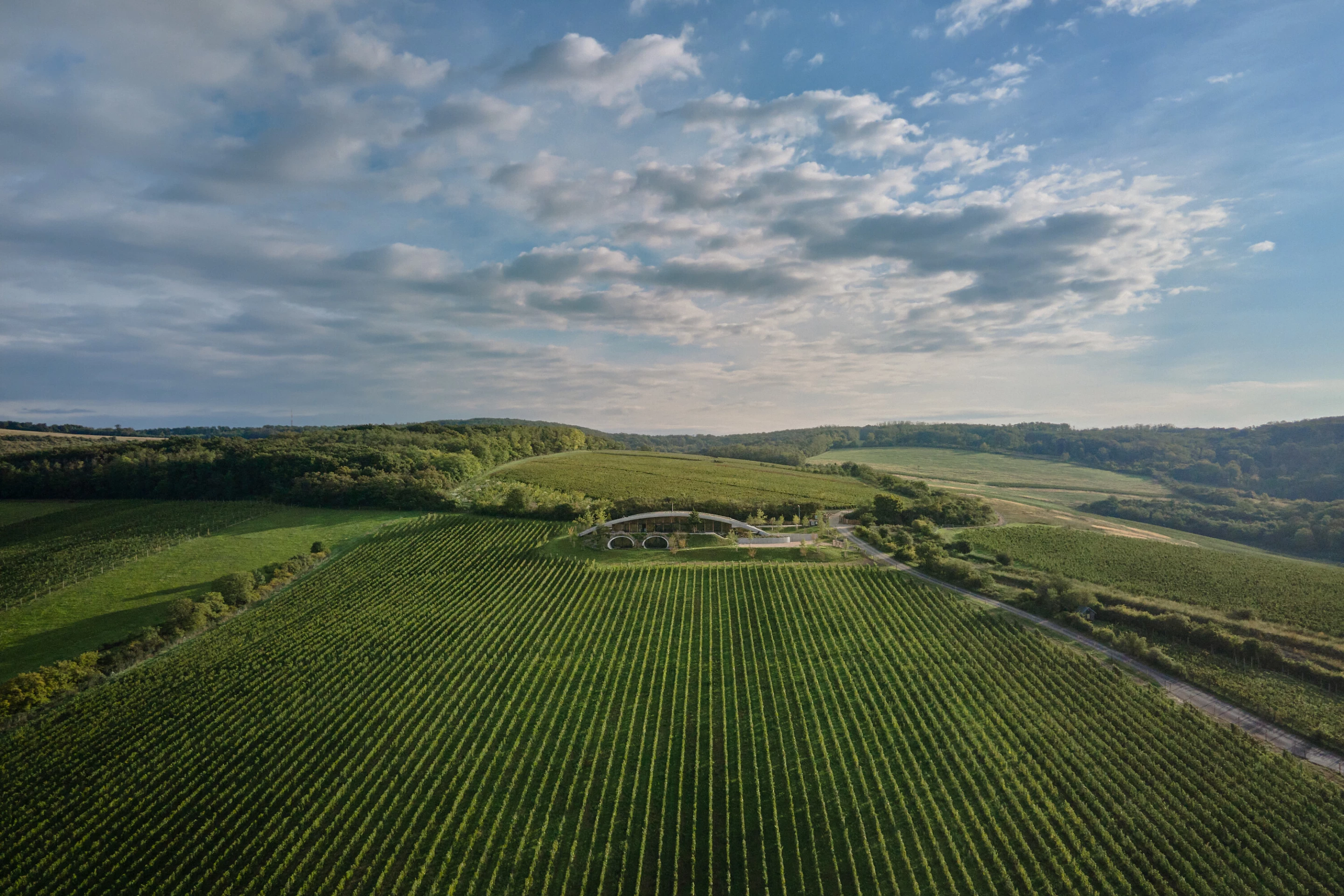 The Gurdau Winery is located near the Czech village Kurdějov and was carefully situated to ensure superb views