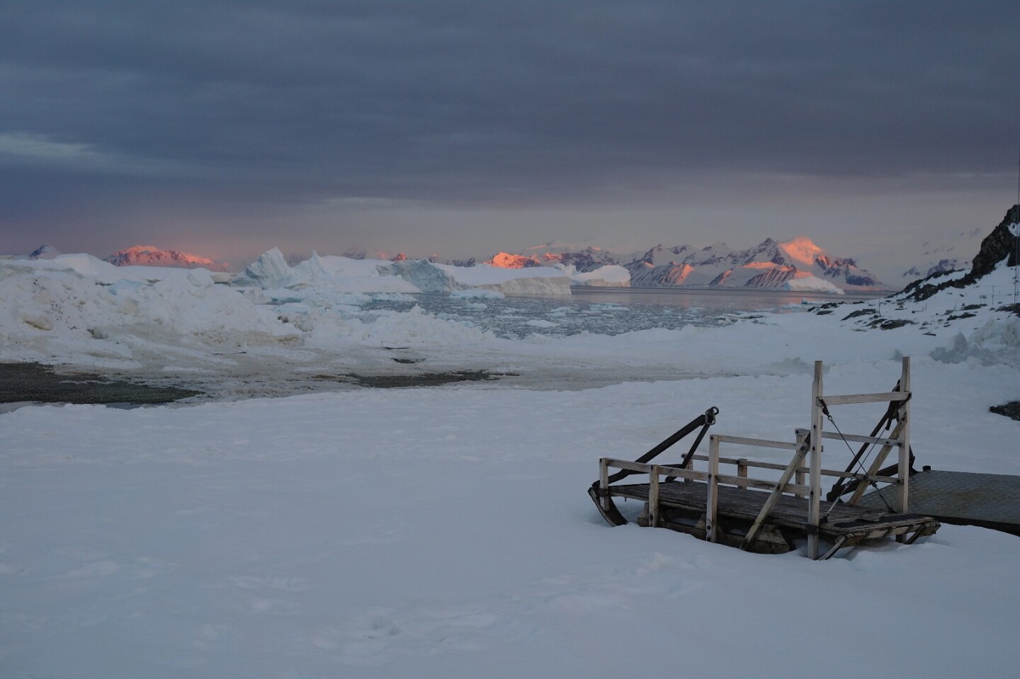 Sunset at Adelaide Island, Antarctic Peninsula