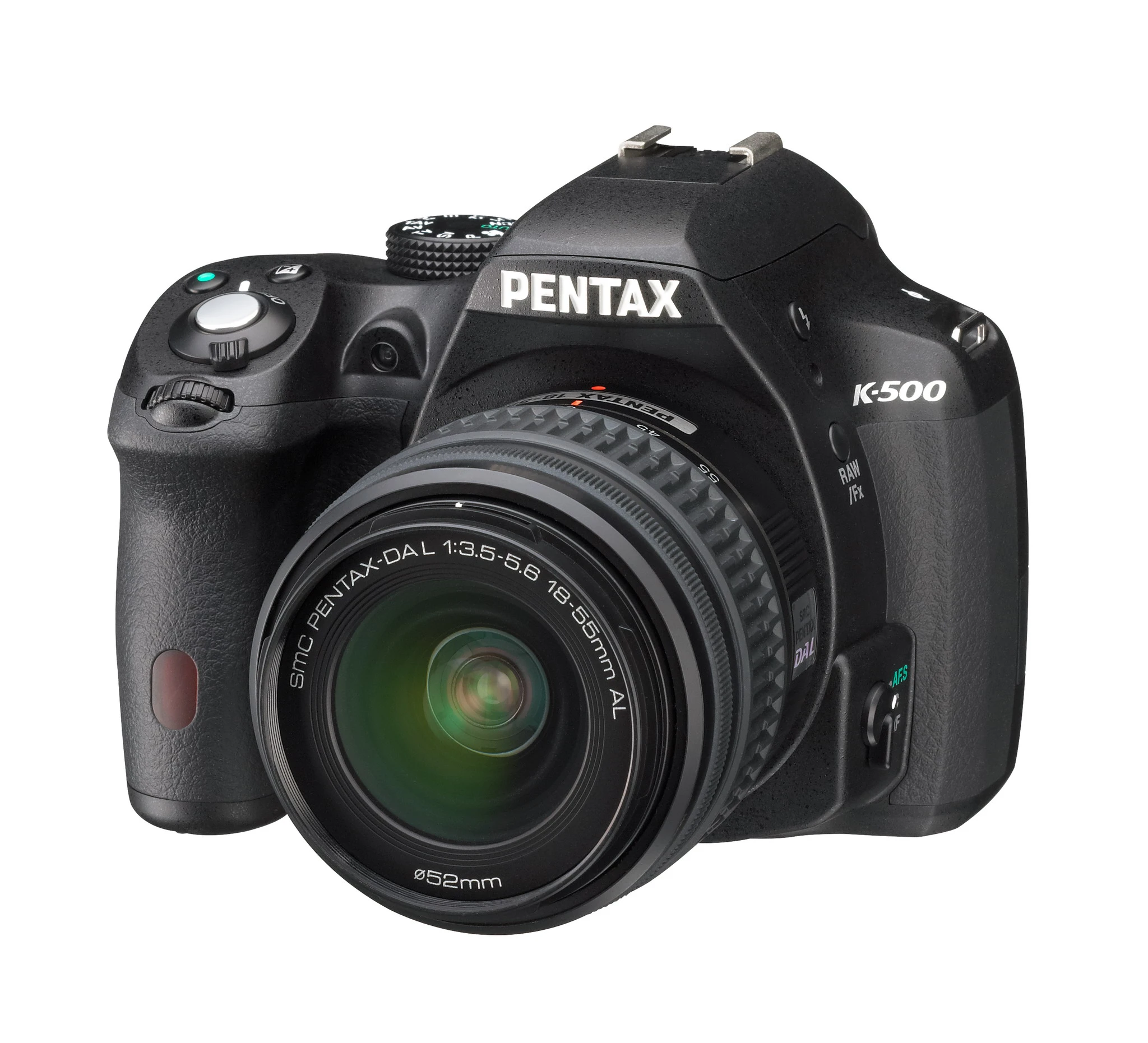 The Pentax K-500 shares much of the same high-end feature set as the K-50, but at a lower price point