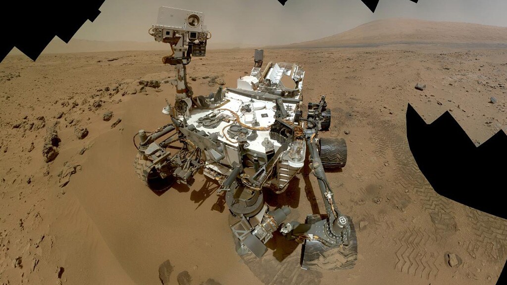 A Curiosity self portrait combining dozens of high res images captured by the Mars Hand Lens Imager (MAHLI) (Photo: NASA/JPL-Caltech/MSSS)