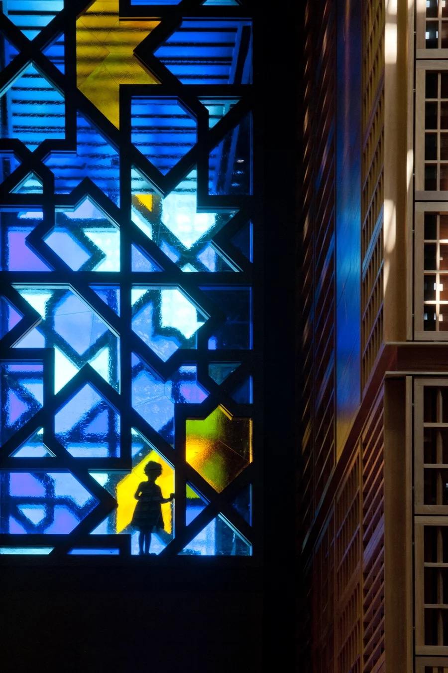 Stained glass at the Abu Dhabi Central Market (Photo: Nigel Young / Foster + Partners)
