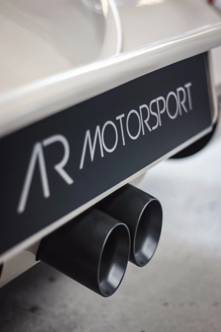 Central twin exhausts are a change that should make the Cosworth powered ARP4 sound racy