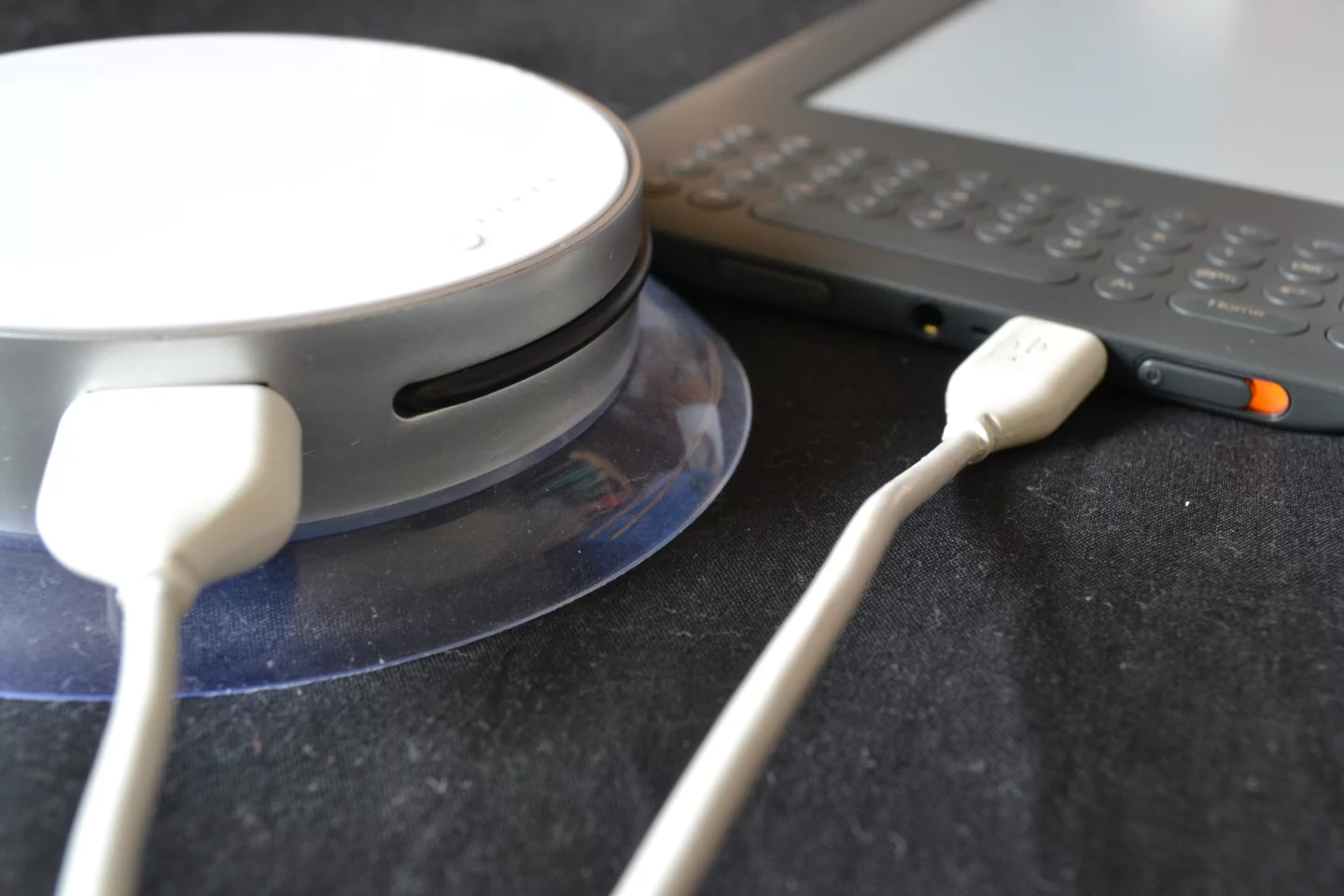 The Port's battery wasn't capacious enough to charge a Kindle 2 in one sitting