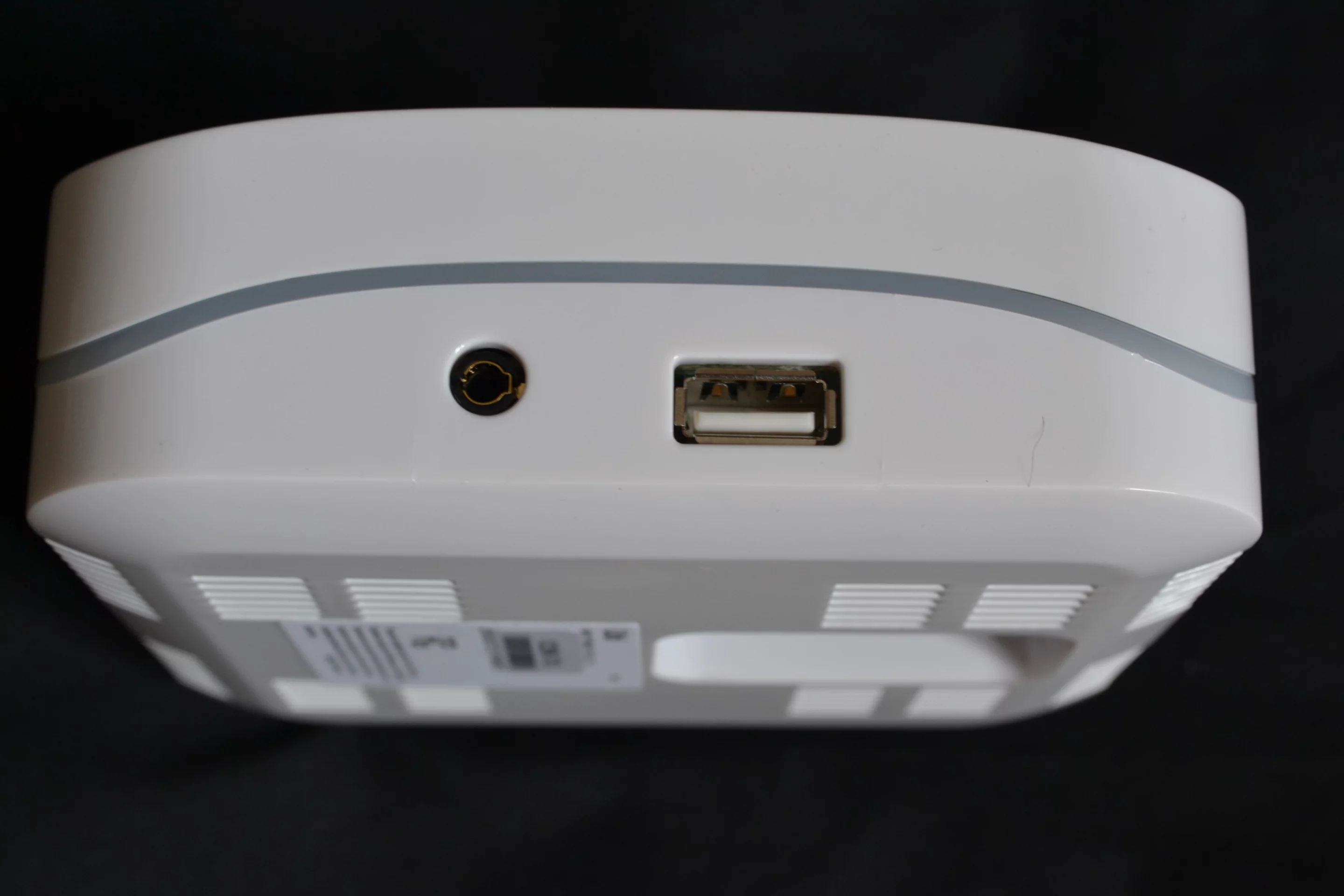 A USB port at the side is not yet used, but has been included for future expansion
