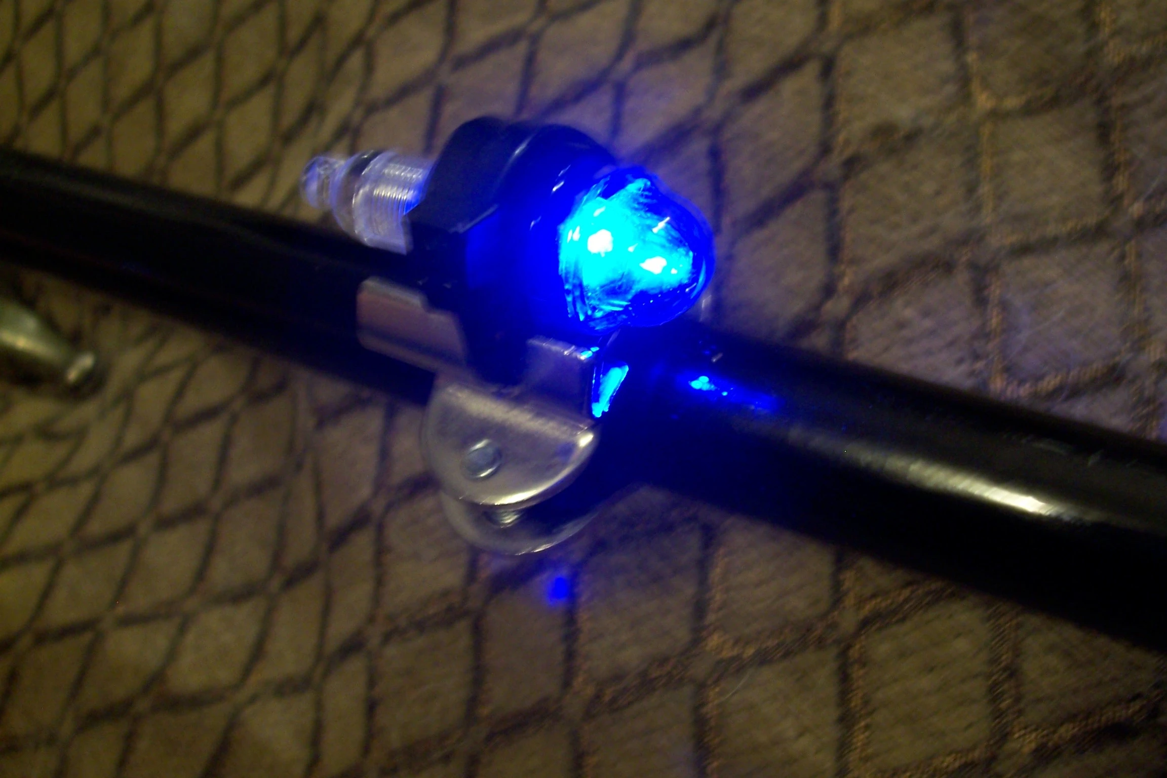 The LED light on The Eye's Nightmare Cane