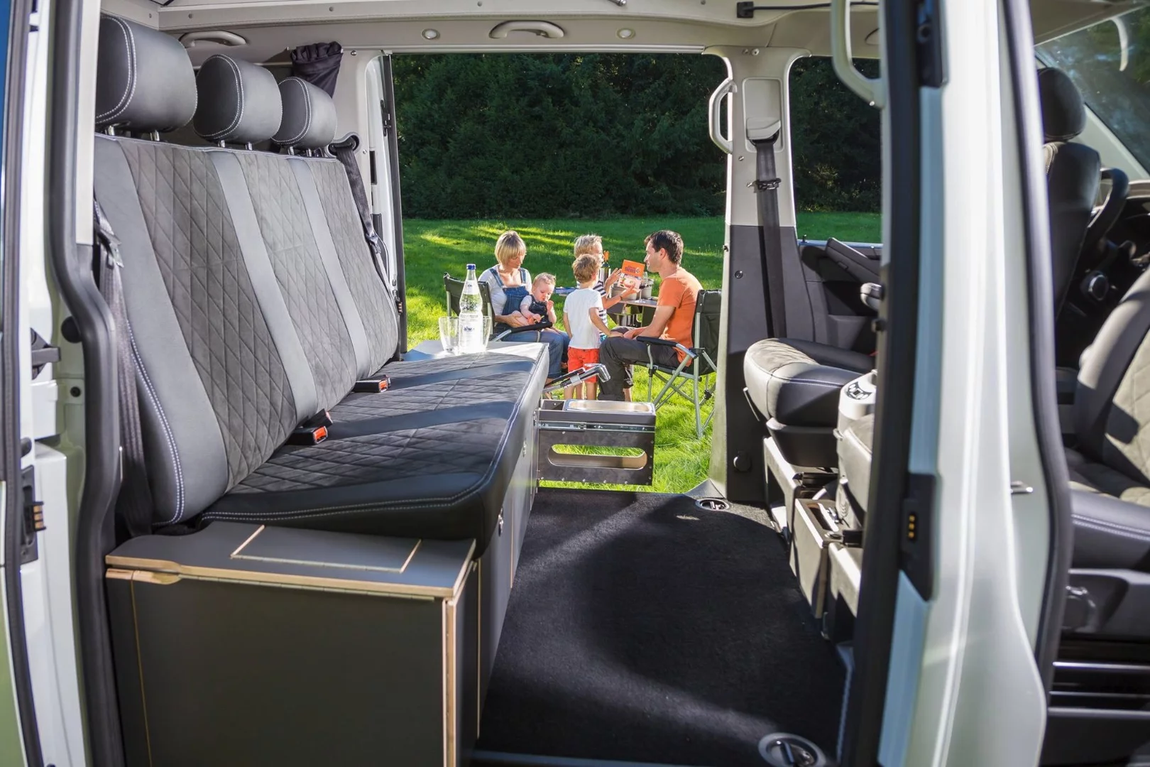 With its light, retractable equipment, the SpaceCamper LightOpen rides more like a regular van than the typical camper van