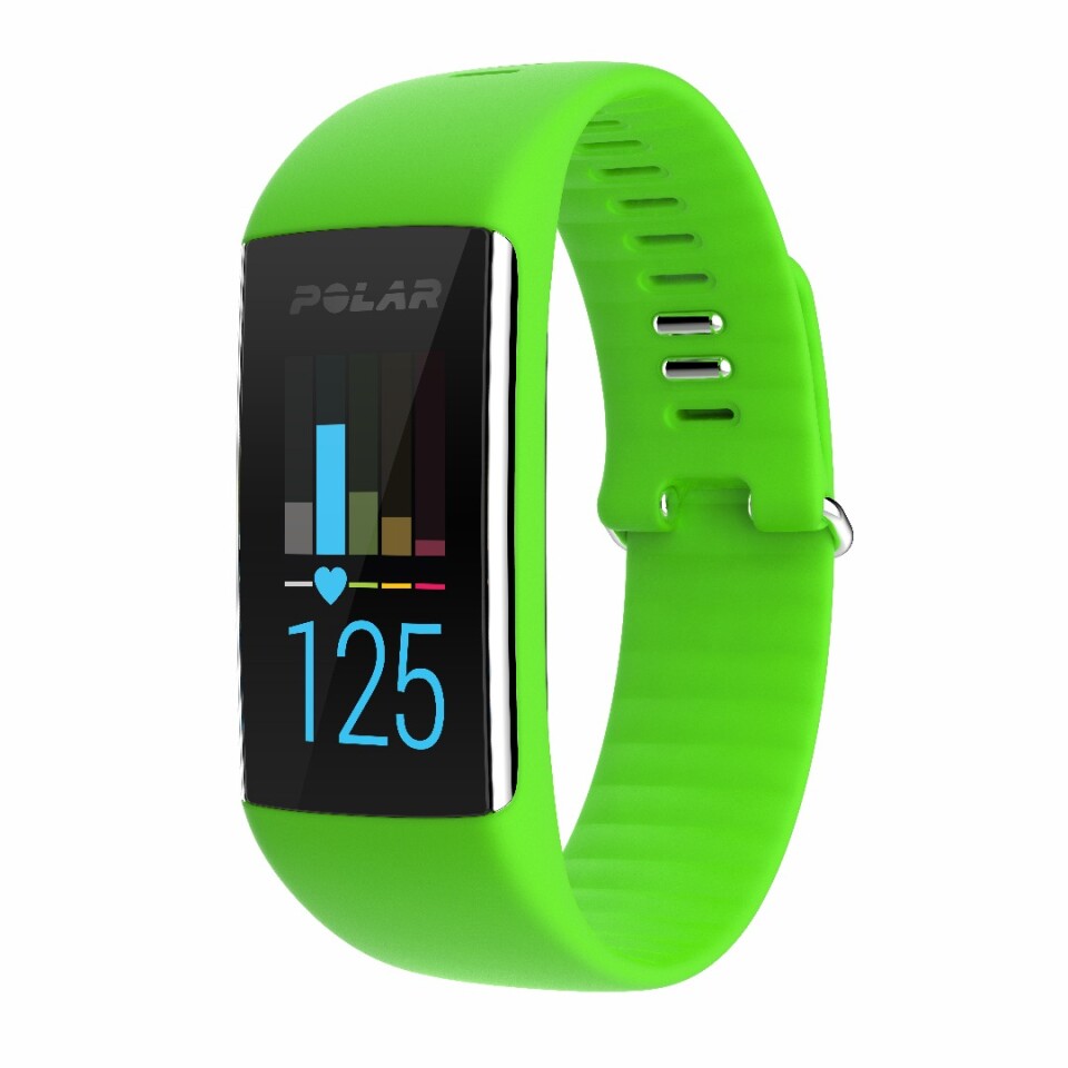 The Polar A360 fitness tracker also features an optical heart rate sensor for real-time monitoring