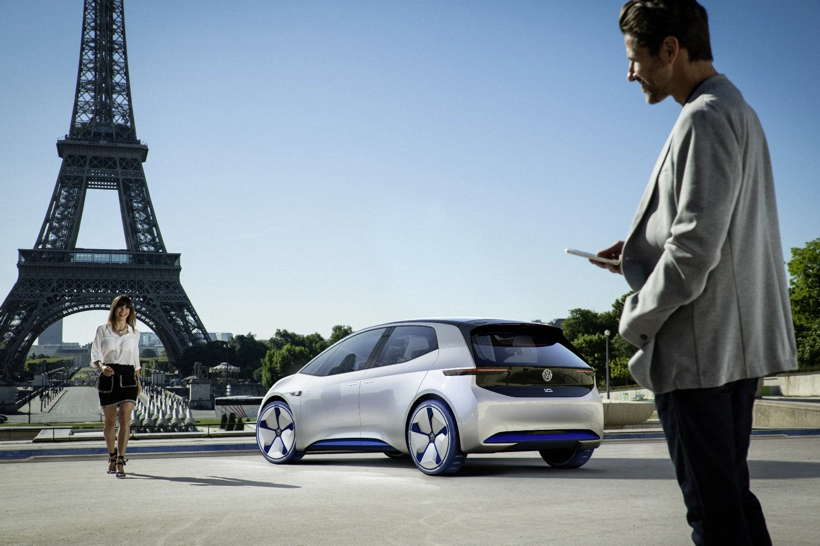 The Volkswagen ID concept was revealed at the Paris Motor Show this week