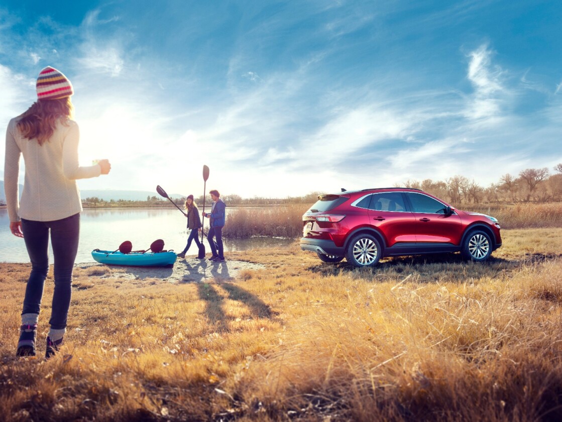 The new Escape can be driven to the side of a lake if necessary
