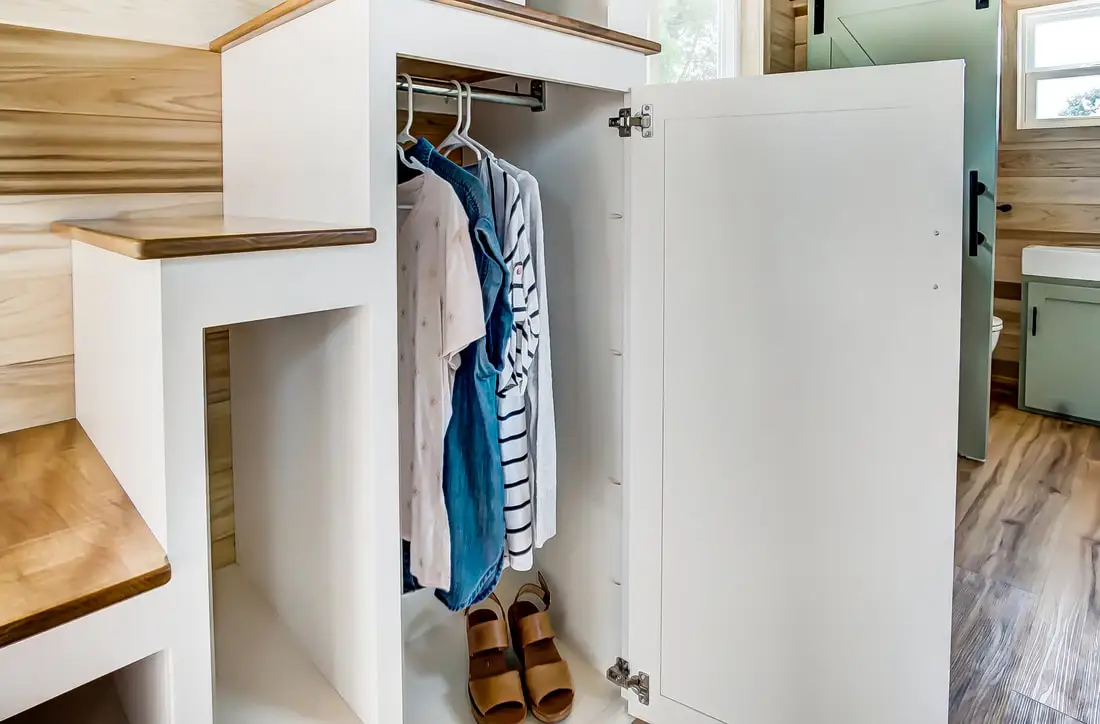 The Clover's storage-integrated staircase