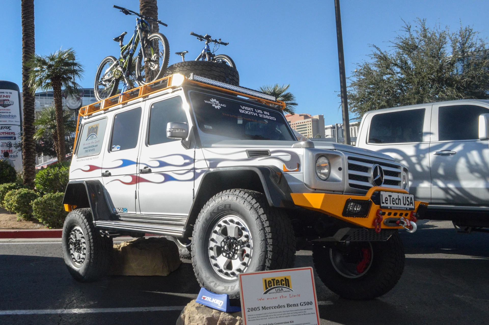 This 2005 Mercedes Benz G500 was used by LeTech to test the portal axles that led to those on the Mercedes G63 AMG 6x6 (Photo: C.C. Weiss/Gizmag)