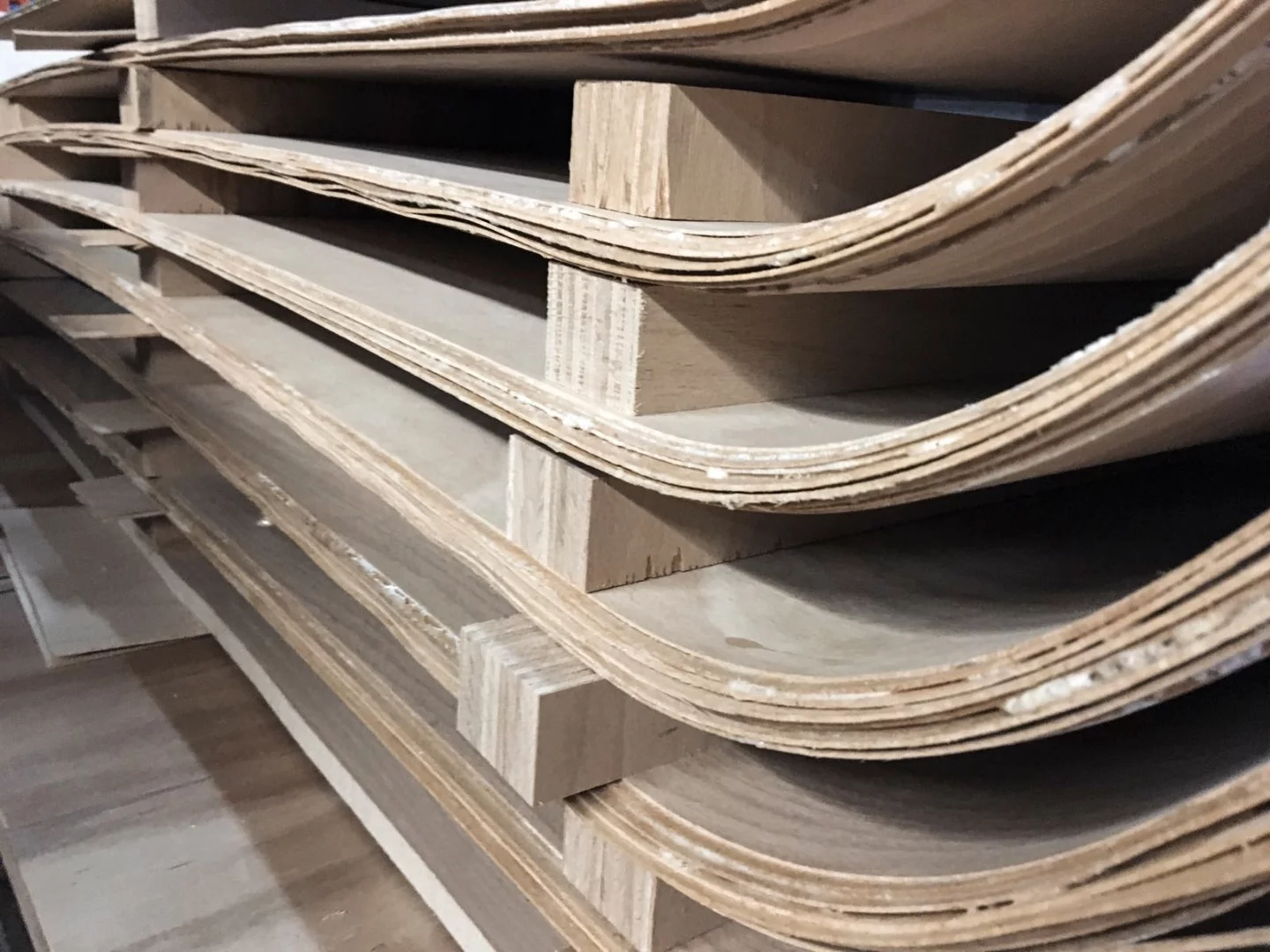 Wooden parts of the Sport Sled ready for action